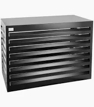 Evolar Evo-cover Large Zwart aluminium gepoedercoat kopen bij KH Installaties Evolar Evo-cover Large Zwart aluminium gepoedercoat - KH Installaties Onbekend - Productfoto