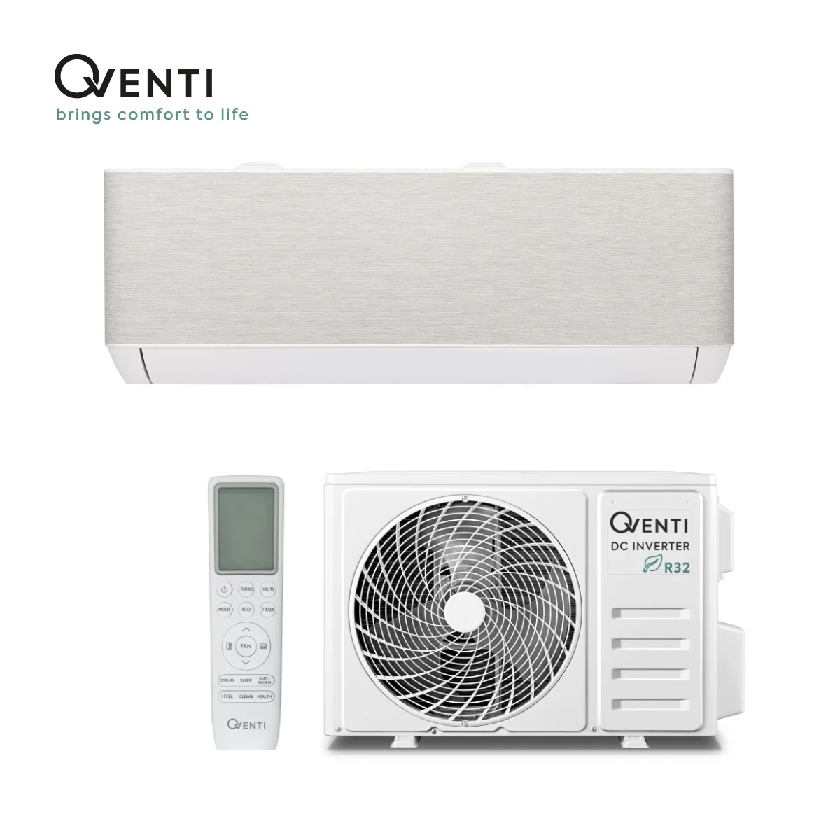 Qventi Design wandmodel airco Flex Design 24 beige 7,0kW 1 Qventi Design wandmodel airco Flex Design 24 beige 7,0kW