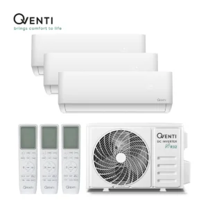 Qventi multi-split airco SAC30MRW-3 ODU 7,9kW wandunits 2x SAC9MRW 2,6kW + SAC12MRW 3,5kW